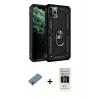 MARSİLYAN™- iPhone 11 Pro Kılıf Ahenk Klasik Koleksiyonu - Siyah 5D Hayalet Cam Ekran Koruyucu + Shine Kamera Lens Koruma Cam - GI