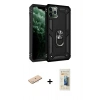MARSİLYAN™- iPhone 11 Pro Kılıf Ahenk Klasik Koleksiyonu - Siyah 6D Mat Seramik Hayalet Nano Ekran Koruyucu + Renkli Kamera Lens Koruma Cam - MI