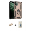 MARSİLYAN™- iPhone 11 Pro Kılıf Ahenk Klasik Koleksiyonu - Siyah 6D Mat Seramik Hayalet Nano Ekran Koruyucu + Renkli Kamera Lens Koruma Cam - SI