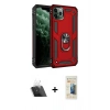MARSİLYAN™- iPhone 11 Pro Kılıf Ahenk Klasik Koleksiyonu - Siyah 6D Mat Seramik Hayalet Nano Ekran Koruyucu + Şeffaf Kamera Lens Koruma Cam