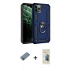 MARSİLYAN™- iPhone 11 Pro Kılıf Ahenk Klasik Koleksiyonu - Siyah 6D Mat Seramik Hayalet Nano Ekran Koruyucu + Shine Kamera Lens Koruma Cam - GI