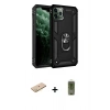 MARSİLYAN™- iPhone 11 Pro Kılıf Ahenk Klasik Koleksiyonu - Siyah Joko Magic 5D Hayalet Cam + Renkli Kamera Lens Koruma Cam - PE