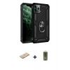 MARSİLYAN™- iPhone 11 Pro Kılıf Ahenk Klasik Koleksiyonu - Siyah Joko Magic 5D Hayalet Cam + Renkli Kamera Lens Koruma Cam - YL
