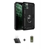MARSİLYAN™- iPhone 11 Pro Kılıf Ahenk Klasik Koleksiyonu - Siyah Joko Magic 5D Hayalet Cam + Kamera Lens Koruma Cam - SF