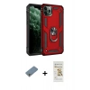 MARSİLYAN™- iPhone 11 Pro Kılıf Ahenk Klasik Koleksiyonu - Siyah Mat Seramik Nano Ekran Koruyucu + Shine Kamera Lens Koruma Cam - GS