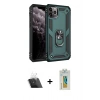 MARSİLYAN™- iPhone 11 Pro Kılıf Ahenk Klasik Koleksiyonu - Siyah Polymer Nano Ekran Koruyucu + Kamera Lens Koruma Cam - SF