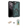 MARSİLYAN™- iPhone 11 Pro Kılıf Ahenk Klasik Koleksiyonu - Siyah Polymer Nano Ekran Koruyucu + Renkli Kamera Lens Koruma Cam - MI