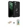 MARSİLYAN™- iPhone 11 Pro Kılıf Ahenk Klasik Koleksiyonu - Siyah Polymer Nano Ekran Koruyucu + Renkli Kamera Lens Koruma Cam - PE