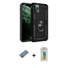 MARSİLYAN™- iPhone 11 Pro Kılıf Ahenk Klasik Koleksiyonu - Siyah Polymer Nano Ekran Koruyucu + Shine Kamera Lens Koruma Cam - SABE