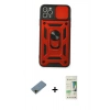 MARSİLYAN™- iPhone 11 Pro Kılıf Ahenk Klasik - Siyah 20D Premium Cam Ekran Koruyucu + Shine Kamera Lens Koruma Cam - GD