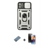 MARSİLYAN™- iPhone 11 Pro Kılıf Ahenk Klasik - Siyah 3D Antistatik Mat Seramik Nano Ekran Koruyucu + Shine Kamera Lens Koruma Cam - MI