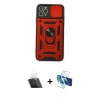 MARSİLYAN™- iPhone 11 Pro Kılıf Ahenk Klasik - Siyah 3D Antistatik Seramik Nano Ekran Koruyucu + Kamera Lens Koruma Cam - SF