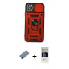 MARSİLYAN™- iPhone 11 Pro Kılıf Ahenk Klasik - Siyah 5D Hayalet Cam Ekran Koruyucu + Shine Kamera Lens Koruma Cam - SABE