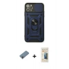 MARSİLYAN™- iPhone 11 Pro Kılıf Ahenk Klasik - Siyah 6D Mat Seramik Hayalet Nano Ekran Koruyucu + Shine Kamera Lens Koruma Cam - GI