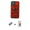 MARSİLYAN™- iPhone 11 Pro Kılıf Ahenk Klasik - Siyah 6D Mat Seramik Hayalet Nano Ekran Koruyucu + Shine Kamera Lens Koruma Cam - GI