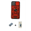 MARSİLYAN™- iPhone 11 Pro Kılıf Ahenk Klasik - Siyah 6D Mat Seramik Hayalet Nano Ekran Koruyucu + Shine Kamera Lens Koruma Cam - SH