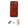 MARSİLYAN™- iPhone 11 Pro Kılıf Ahenk Klasik - Siyah Mat Seramik Nano Ekran Koruyucu + Metal Kamera Lens Koruma Cam - KI