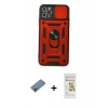 MARSİLYAN™- iPhone 11 Pro Kılıf Ahenk Klasik - Siyah Mat Seramik Nano Ekran Koruyucu + Shine Kamera Lens Koruma Cam - PE