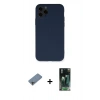 MARSİLYAN™- iPhone 11 Pro Kılıf Ahenk Serisi - Şeffaf 360 Full Body Arka Koruyucu + Shine Kamera Lens Koruma Cam - GI