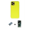 MARSİLYAN™- iPhone 11 Pro Kılıf Ahenk Serisi - Şeffaf 360 Full Body Arka Koruyucu + Shine Kamera Lens Koruma Cam - GI