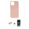 MARSİLYAN™- iPhone 11 Pro Kılıf Ahenk Serisi - Şeffaf 360 Full Body Arka Koruyucu + Renkli Kamera Lens Koruma Cam - MI