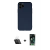 MARSİLYAN™- iPhone 11 Pro Kılıf Ahenk Serisi - Şeffaf 360 Full Body Arka Koruyucu + Kamera Lens Koruma Cam - SF
