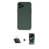 MARSİLYAN™- iPhone 11 Pro Kılıf Ahenk Serisi - Şeffaf 360 Full Body Arka Koruyucu + Kamera Lens Koruma Cam - SF