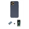 MARSİLYAN™- iPhone 11 Pro Kılıf Ahenk Serisi - Şeffaf 360 Full Body Arka Koruyucu + Shine Kamera Lens Koruma Cam - SABE