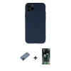 MARSİLYAN™- iPhone 11 Pro Kılıf Ahenk Serisi - Şeffaf 360 Full Body Arka Koruyucu + Shine Kamera Lens Koruma Cam - SH