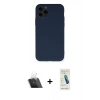 MARSİLYAN™- iPhone 11 Pro Kılıf Ahenk Serisi - Şeffaf Pasifik Cam Ekran Koruyucu + Kamera Lens Koruma Cam - SF