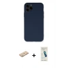 MARSİLYAN™- iPhone 11 Pro Kılıf Ahenk Serisi - Şeffaf Pasifik Cam Ekran Koruyucu + Renkli Kamera Lens Koruma Cam - YL