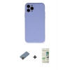 MARSİLYAN™- iPhone 11 Pro Kılıf Ahenk Serisi - Siyah 20D Premium Cam Ekran Koruyucu + Shine Kamera Lens Koruma Cam - GD