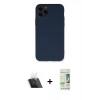 MARSİLYAN™- iPhone 11 Pro Kılıf Ahenk Serisi - Siyah 20D Premium Cam Ekran Koruyucu + Kamera Lens Koruma Cam - SF
