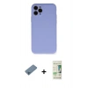MARSİLYAN™- iPhone 11 Pro Kılıf Ahenk Serisi - Siyah 20D Premium Cam Ekran Koruyucu + Shine Kamera Lens Koruma Cam - MI