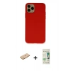 MARSİLYAN™- iPhone 11 Pro Kılıf Ahenk Serisi - Siyah 20D Premium Cam Ekran Koruyucu + Renkli Kamera Lens Koruma Cam - TU