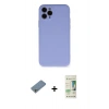 MARSİLYAN™- iPhone 11 Pro Kılıf Ahenk Serisi - Siyah 20D Premium Cam Ekran Koruyucu + Shine Kamera Lens Koruma Cam - GS