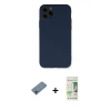 MARSİLYAN™- iPhone 11 Pro Kılıf Ahenk Serisi - Siyah 20D Premium Cam Ekran Koruyucu + Shine Kamera Lens Koruma Cam - GI
