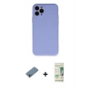 MARSİLYAN™- iPhone 11 Pro Kılıf Ahenk Serisi - Siyah 20D Premium Cam Ekran Koruyucu + Shine Kamera Lens Koruma Cam - GI