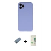MARSİLYAN™- iPhone 11 Pro Kılıf Ahenk Serisi - Siyah 20D Premium Cam Ekran Koruyucu + Shine Kamera Lens Koruma Cam - SABE