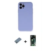 MARSİLYAN™- iPhone 11 Pro Kılıf Ahenk Serisi - Siyah 360 Mat Full Body Arka Koruyucu + Shine Kamera Lens Koruma Cam - SABE