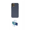 MARSİLYAN™- iPhone 11 Pro Kılıf Ahenk Serisi - Siyah 3D Antistatik Cam Ekran Koruyucu