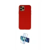 MARSİLYAN™- iPhone 11 Pro Kılıf Ahenk Serisi - Siyah 3D Antistatik Cam Ekran Koruyucu