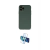MARSİLYAN™- iPhone 11 Pro Kılıf Ahenk Serisi - Siyah 3D Antistatik Cam Ekran Koruyucu