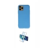 MARSİLYAN™- iPhone 11 Pro Kılıf Ahenk Serisi - Siyah 3D Antistatik Cam Ekran Koruyucu