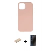 MARSİLYAN™- iPhone 11 Pro Kılıf Ahenk Serisi - Siyah 3D Antistatik Hayalet Cam Ekran Koruyucu + Renkli Kamera Lens Koruma Cam - YL