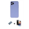 MARSİLYAN™- iPhone 11 Pro Kılıf Ahenk Serisi - Siyah 3D Antistatik Mat Seramik Nano Ekran Koruyucu + Shine Kamera Lens Koruma Cam - MI