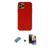 MARSİLYAN™- iPhone 11 Pro Kılıf Ahenk Serisi - Siyah 3D Antistatik Mat Seramik Nano Ekran Koruyucu + Shine Kamera Lens Koruma Cam - MI