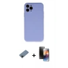 MARSİLYAN™- iPhone 11 Pro Kılıf Ahenk Serisi - Siyah 3D Antistatik Mat Seramik Nano Ekran Koruyucu + Shine Kamera Lens Koruma Cam - SH