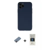 MARSİLYAN™- iPhone 11 Pro Kılıf Ahenk Serisi - Siyah 5D Hayalet Cam Ekran Koruyucu + Shine Kamera Lens Koruma Cam - PE