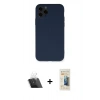 MARSİLYAN™- iPhone 11 Pro Kılıf Ahenk Serisi - Siyah 6D Mat Seramik Hayalet Nano Ekran Koruyucu + Kamera Lens Koruma Cam - SF
